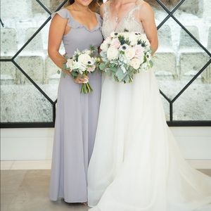 BHLDN Diana Dress - Light Grey